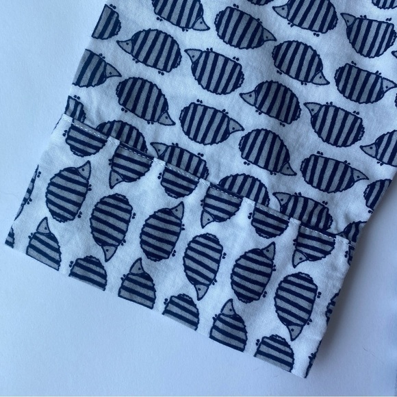 XXL Sonoma 100% Cotton Hedgehog Novelty Print Sleepwear Shirt Button Down - Picture 6 of 13